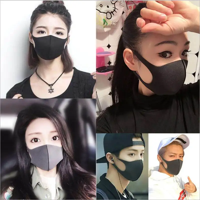 200-pcs-Black-Pitta-Mouth-Mask-Breathable-Unisex-Sponge-Face-Mask-Reusable-Anti-Pollution-Face-Shield (2)