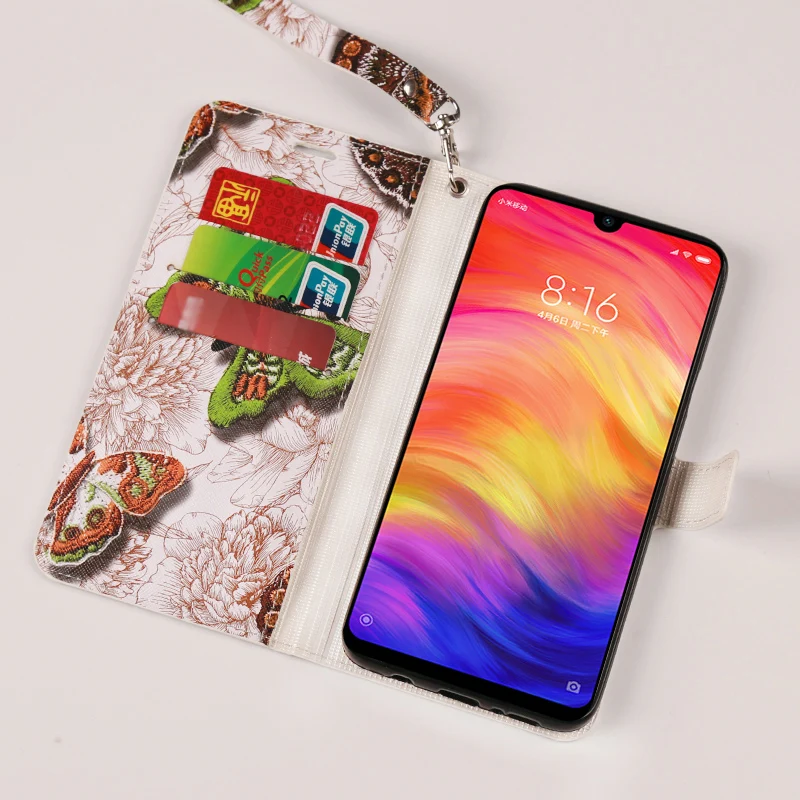 Флип-чехол для телефона для Xiaomi mi 8 9 se 9T A1 A2 lite A3 Y3 Poco F1 макс 3 для Red mi 4X 6A 7 7A Note 5, 6, 7, 8 Pro PU Чехол С Рисунком бабочки