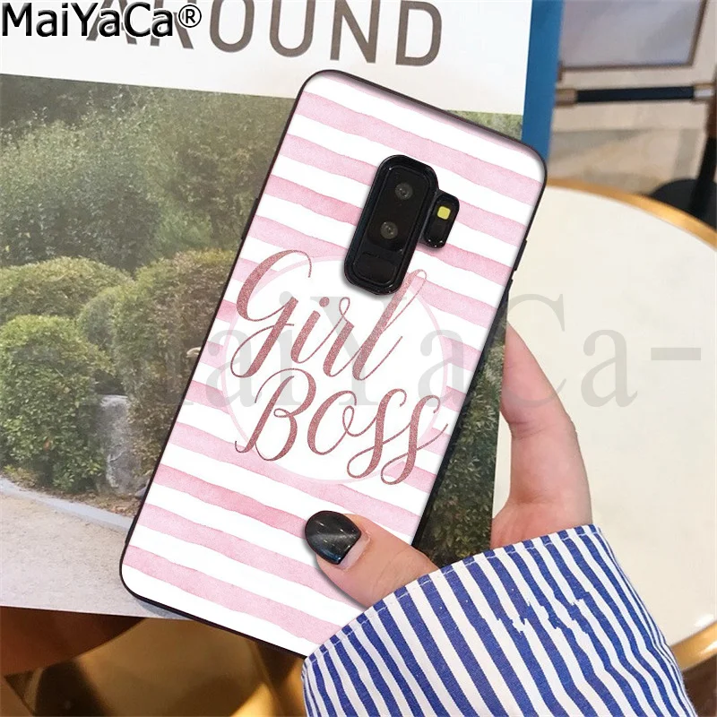 A16 MaiYaCa Boss девушка леди ТПУ Мягкий силиконовый чехол для телефона чехол для samsung S9 S9 плюс S10 S6 S6edge S10plus S7 S7edge S8 S8plus - Цвет: A16
