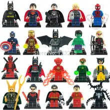 Одна распродажа, Классическая фигурка супергероя Росомаха, Тор Локи, железный Халк, человек, Дэдпул, стрела, конструктор, набор, модель игрушки