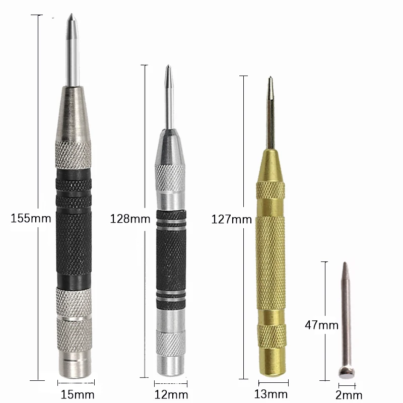 Automatic Center Punch Super Strong Centre Punch General Automatic Center Punch Adjustable Spring Loaded Metal Drill Tools