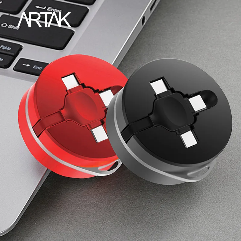 Уникальный дизайн многофункциональный USB кабель для передачи данных 3 в 1 быстрый зарядный передающий данные Телескопический кабель