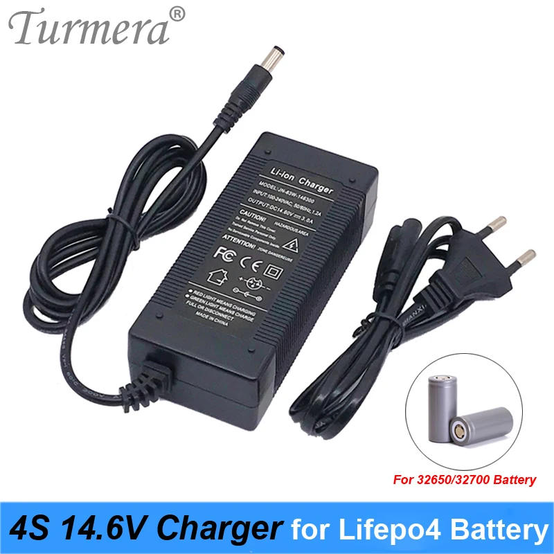 

14.6V 3A LiFePO4 charger 4Series 12V 3A Lifepo4 battery charger 14.4V battery smart charger For 4S 32650 32700 LiFePO4 Battery