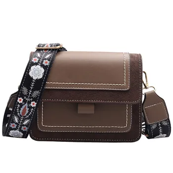 

Vintage Women Mini Messenger Bag Leather Phone Purse Designer Square Handbag Adjustable Flower Shoulder Strap Flap Crossbody-bag