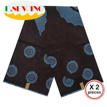 Настоящий голландский настоящий воск ткань Анкара африканская ткань 12 ярдов Хлопок Воск Принт Гана Нигерия для африканских платьев пэчворк 14