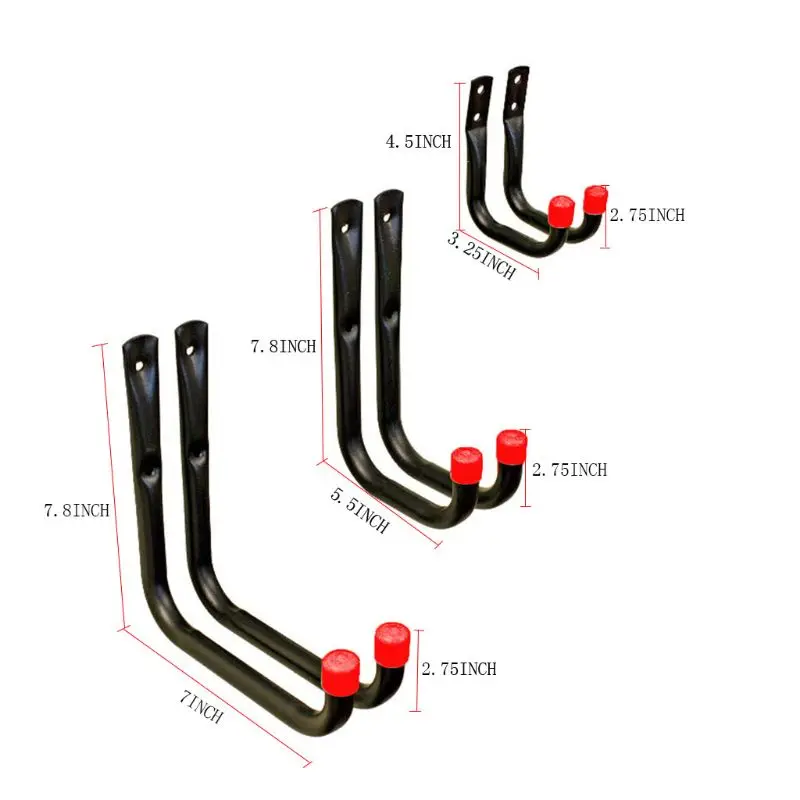 6 шт. многофункциональные металлические сверхмощные гаражные крючки для хранения, настенные крючки A0NE