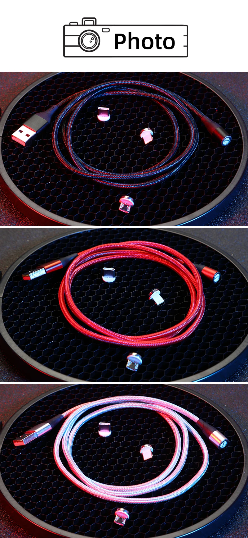 Магнитный USB кабель 3A Быстрая зарядка usb type C кабель Магнитный зарядный провод кабель для передачи данных для мобильного телефона