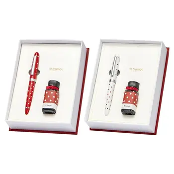 

Retro Business Fountain Pen Signature Calligraphy with 15ml Ink Gift Box Women Student School Supplies