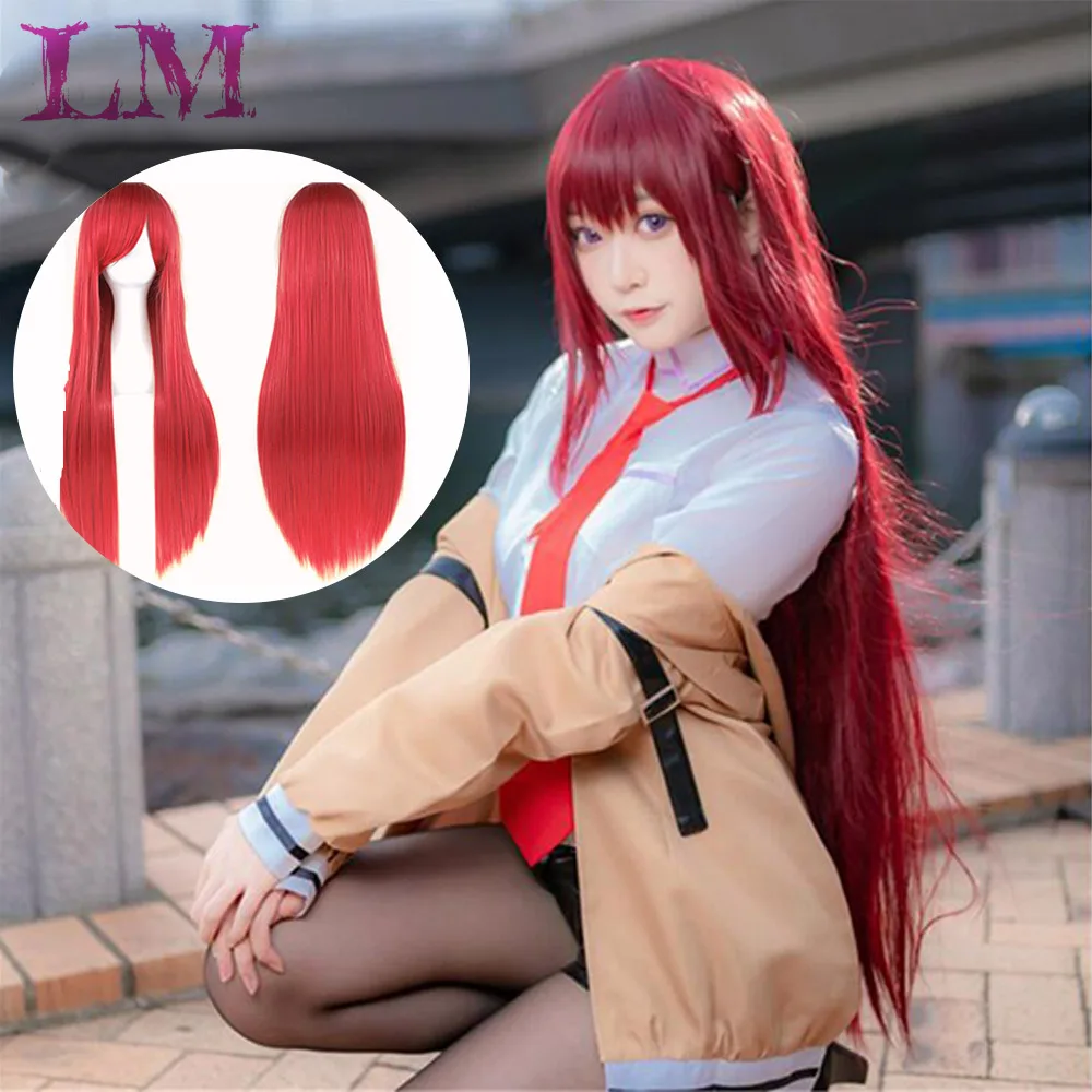 

LM Cosplay Wig 100CM/40" Synthetic Heat Resistant Fiber Long Halloween Carnival Costume Cos-play Straight Hair