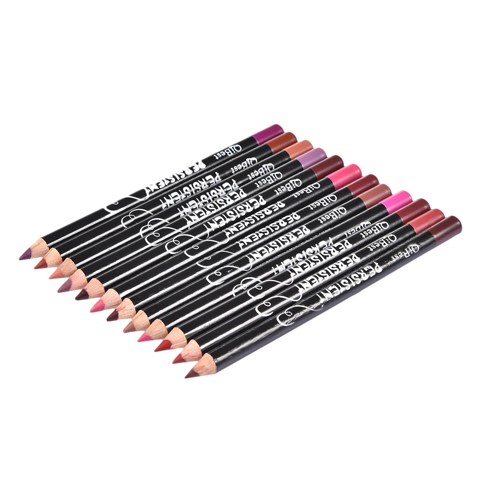 12Colors/Set Waterproof Lip Liner Pencil Brand New Professional Long Lasting Moisturizing Lipliner Lips Makeup Tools For Women 5