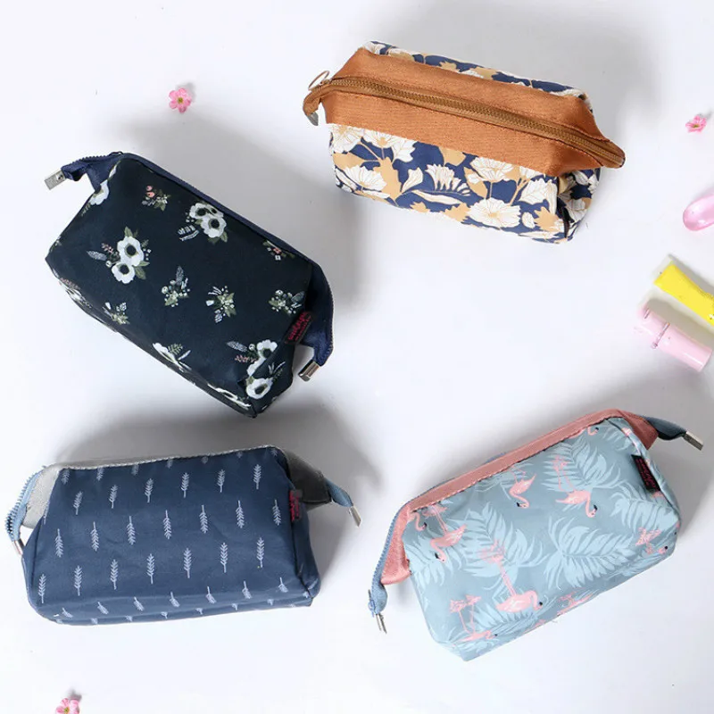 Waterproof Flamingo Women Cosmetic Bag Make Up Travel Portable Makeup Toiletry Kits Bags | Багаж и сумки