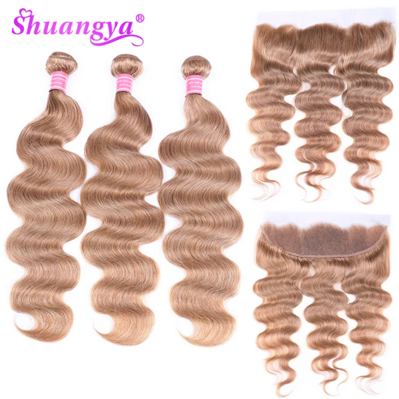 

Color Burg# 27# 30# 33# 99J# Bundles With Frontal Remy Hair Frontal With Bundles Peruvian Body Wave Bundles With Frontal