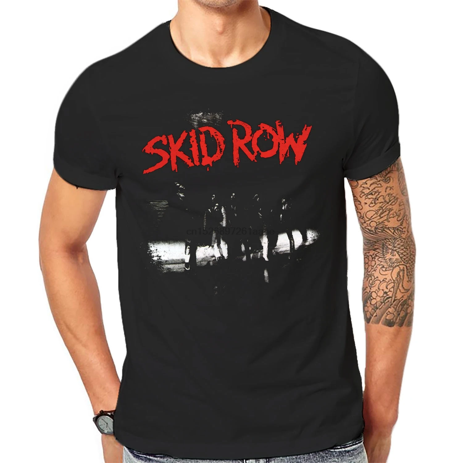 Skid Row/футболка классные старые футболки черные классические унисекс в винтажном