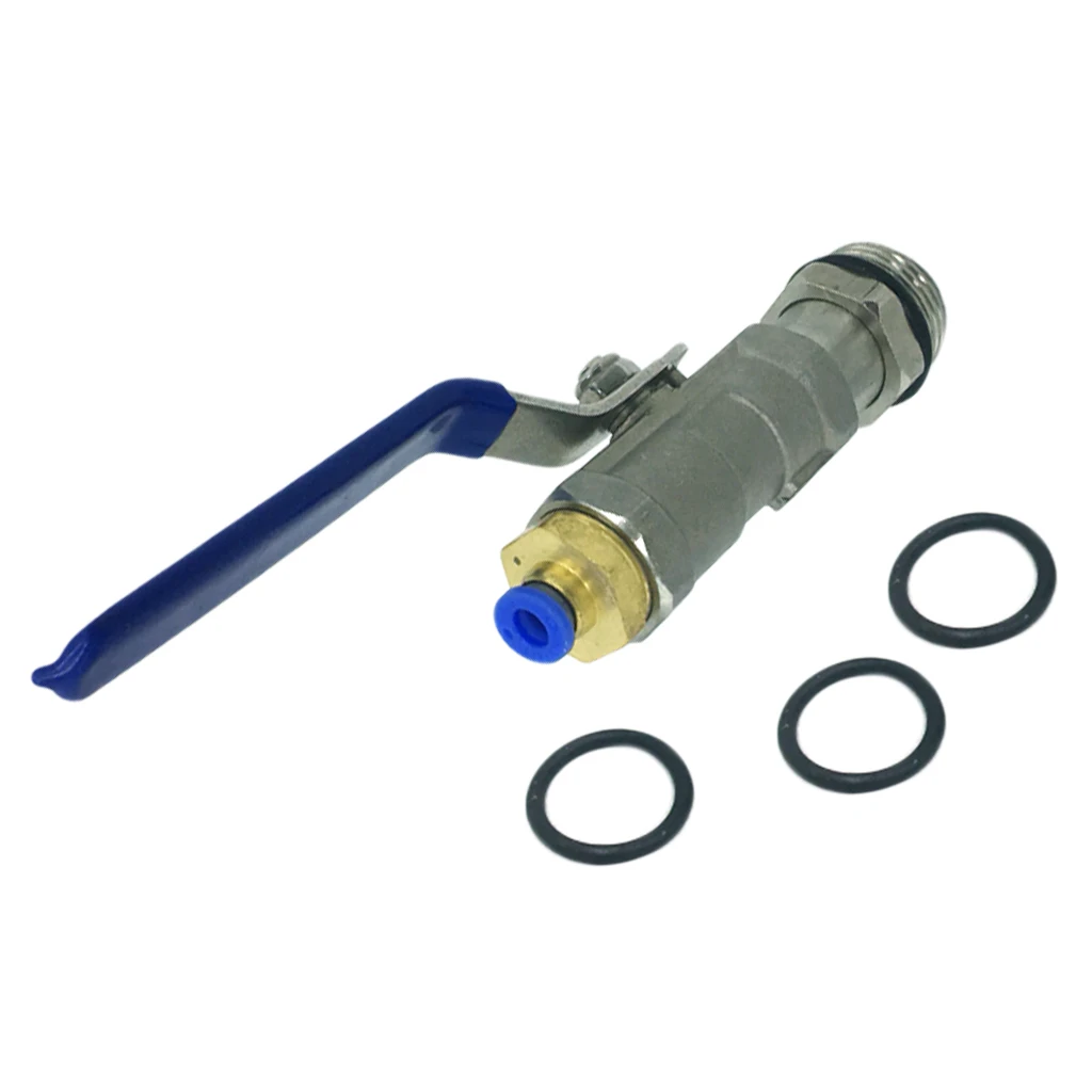 Stainless steel Drum Faucet & Gasket for Barrel Containers Connection