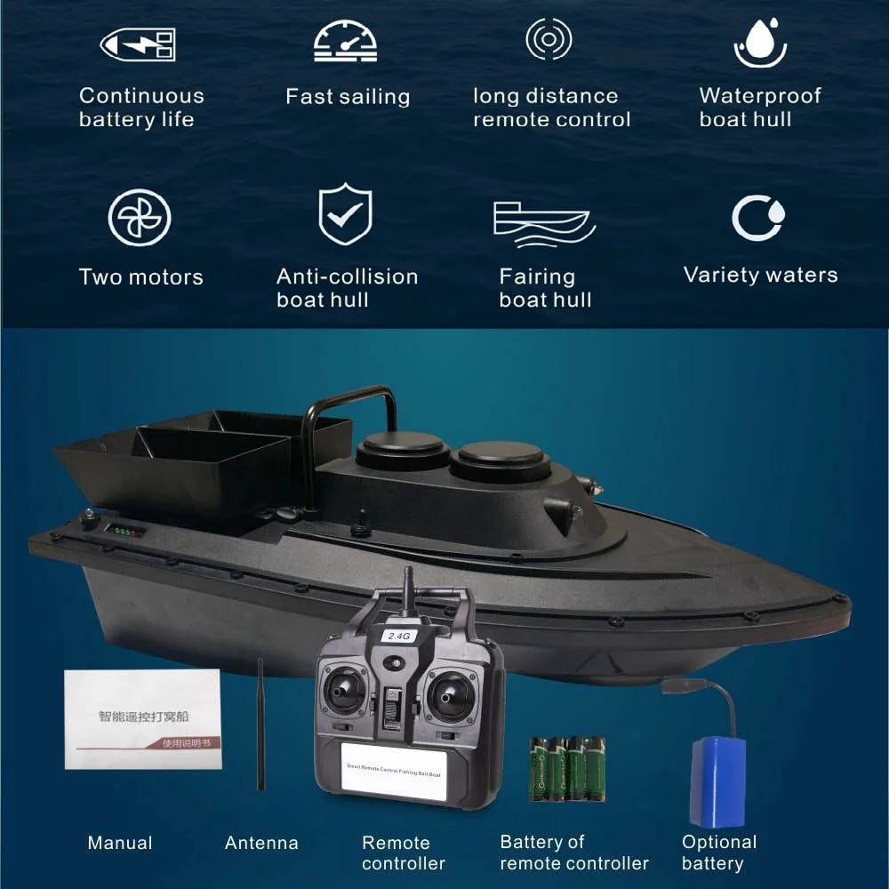 

Fishing Boat Toys Remote Control Fishing Ship Boats Fish Finder Boat Speedboat RC Fishing Boat Smart Fishing Tool