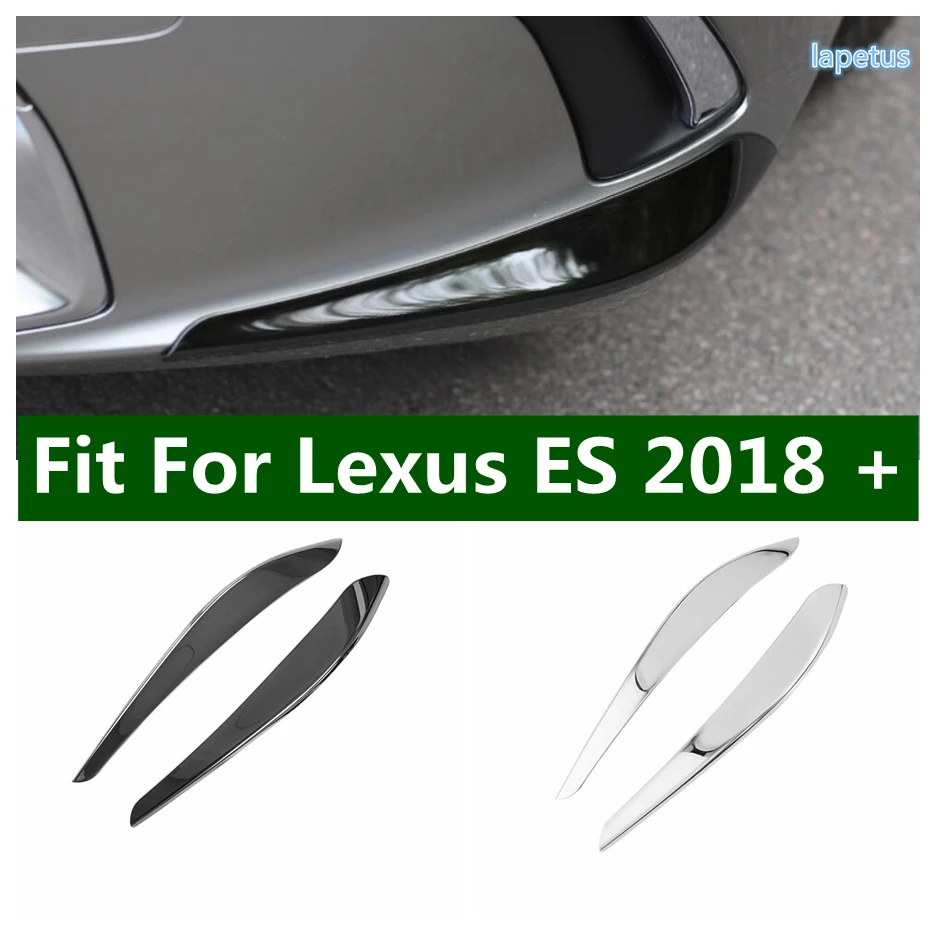 

Передние противотуманные фары, бампер, защита углов, декоративная панель, обшивка для Lexus ES 2018-2023, черные/серебряные автомобильные внешние аксессуары