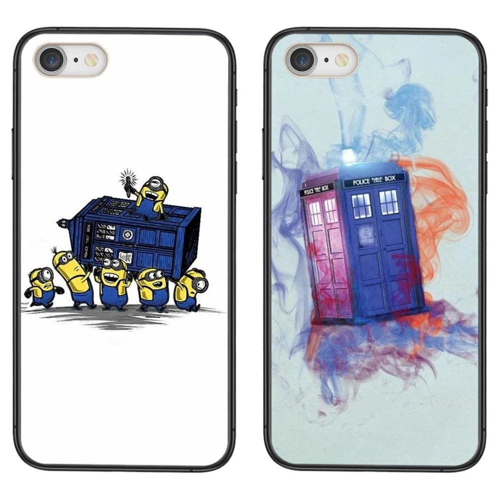 Товары для iPhone 11 12 Pro Mini Max Plus X XS XR 8 7 6S SE 5 5C 5S 2020 Tardis Box Doctor Who Dw Good Black | Мобильные