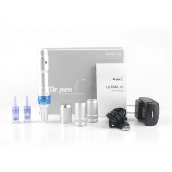 

DR.PEN Ultima A6 Auto Electric MicroNeedle with 2Pcs Rechargeable Battery + 2Pcs 12-pin Needles Cartridges Beauty Supply