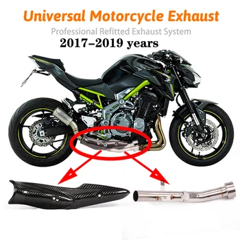 

Decat Eliminator Down Exhaust Pipe for Kawasaki Z900 Z 900 2017 2018 2019 Stainless Steel De-cat Mid Pipe Motorcycle Muffler