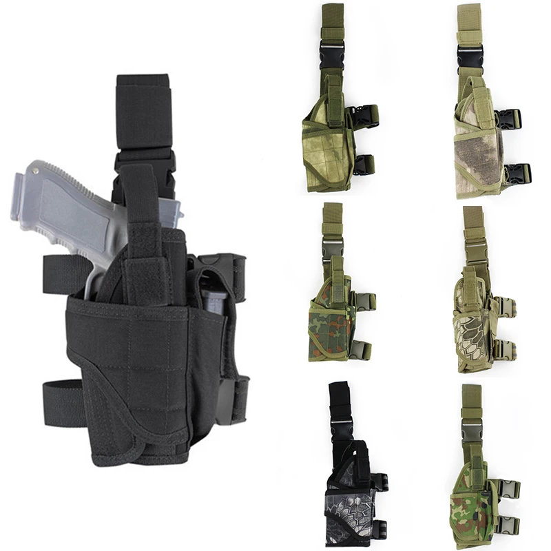 Tactical Universal Nylon Drop Thigh Gun Holster For Glock 17 19 Beretta