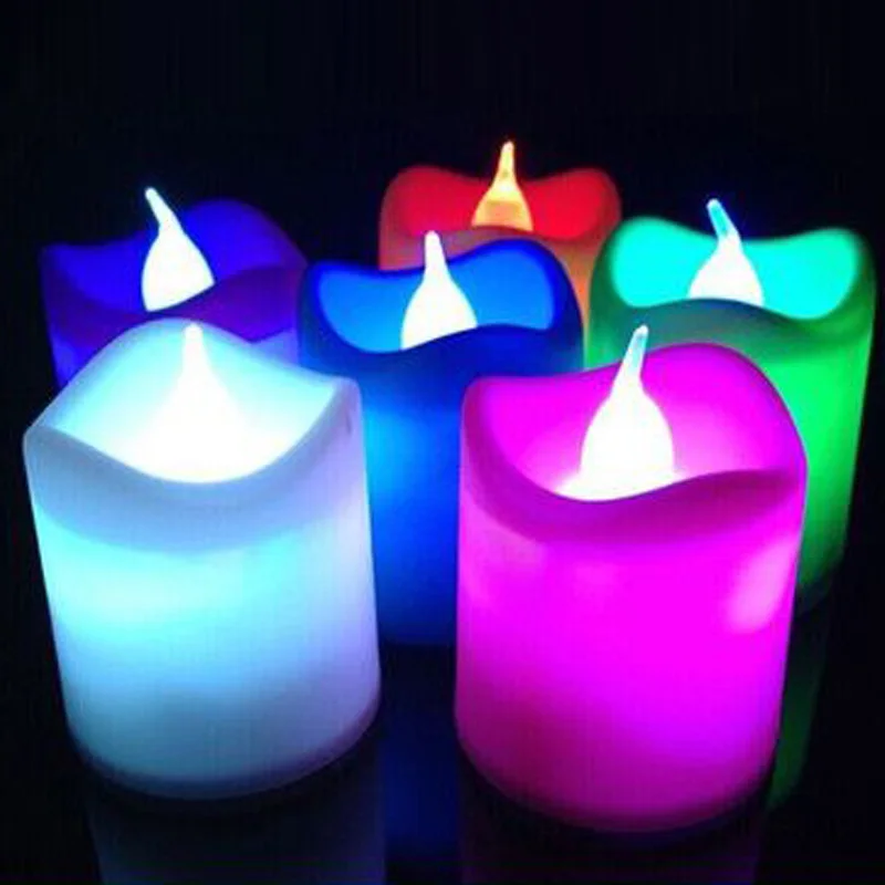 

LED Candles Light Wedding Electronic Home Romantic Smokeless Birthday Christmas Decor Led Tea Lights Votive Flickering