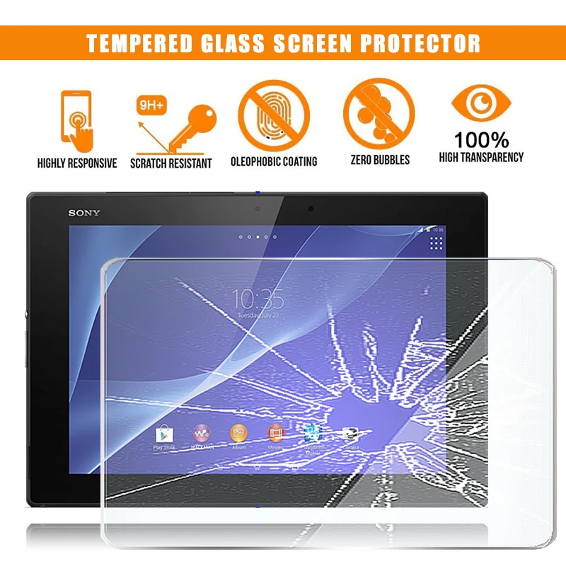 For Sony Xperia Z4 Tablet 10 1 Tablet Tempered Glass Screen Protector Scratch Resistant Anti Fingerprint Film Cover Tablet Screen Protectors Aliexpress