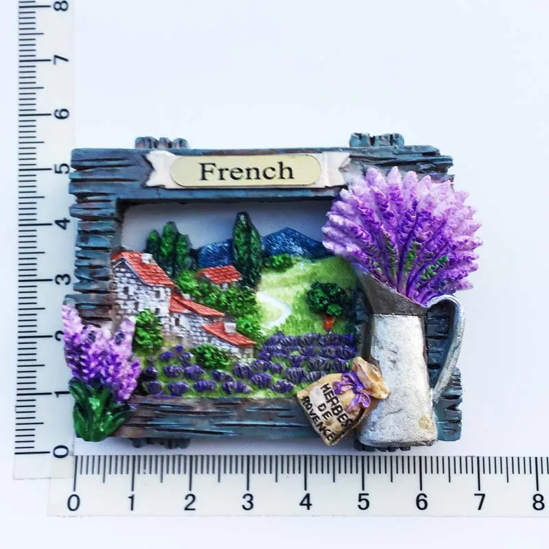 Magnete Frigorifero 3D Bandiera Francia - Souvenir Turistico In Resina