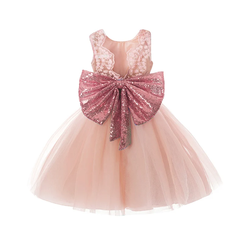 LL001 pink HE Hello Enjoy/детская одежда Вечерние платья для девочек на свадьбу, Модное детское платье-чонсам, кружевное платье принцессы бальное платье одежда для новорожденных юбки - Цвет: LL001 pink