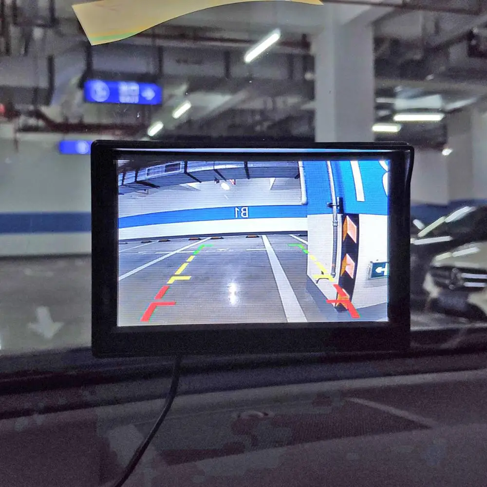 DIYSECUR Проводной " монитор заднего вида Автомобильный монитор ИК ночного видения реверсивная Автомобильная камера парковочные аксессуары