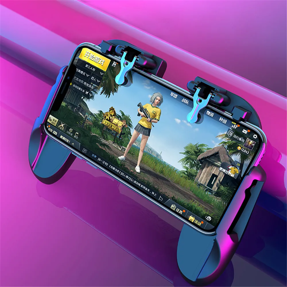 H6 металлический PUBG мобильной игры для iPhone SamSung Xiaomi android контроллер триггера Ручка Вентилятор охлаждения 3 в 1 геймпад джойстик