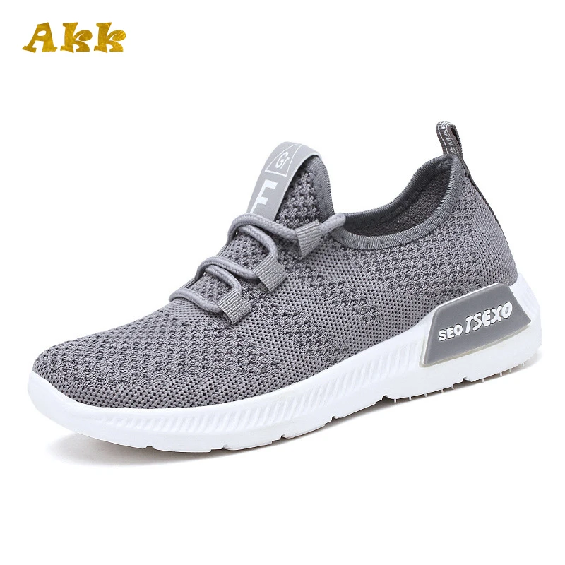 

Akk Knit Sports Lightweight Shoes Woman Sneakers White Platform Trainers Women Shoes Casual Breathable Tenis Sneaker Basket