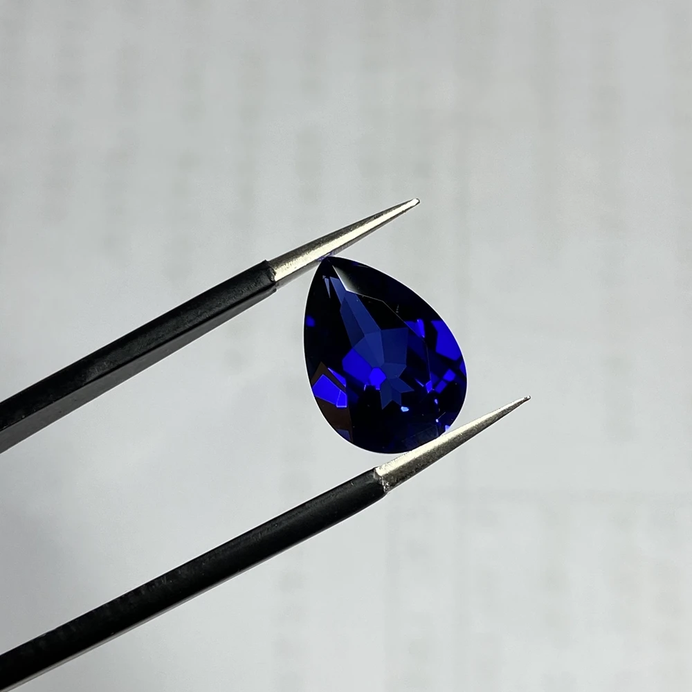 10x14mm Pear Shape 5A Quality 6 Carat Drop Loose Gemston Corundum Royal Blue Sapphire