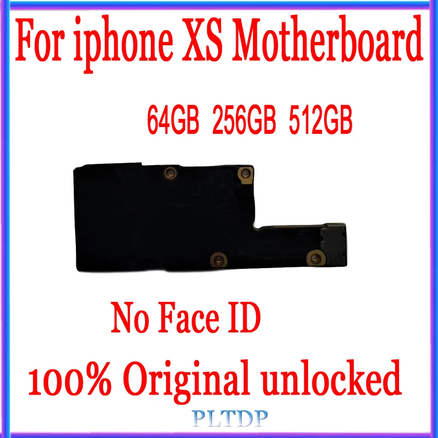 

64GB 256GB 512GB Free icloud For iPhone XS Motherboard, 100% Original Unlocked For iPhone XS Logic Board Without Face ID