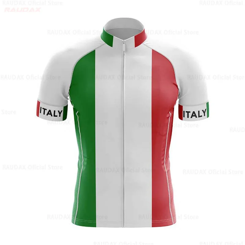 ltaly Classic White Cycling Jerseys Men's Bicycle Clothing Maillot