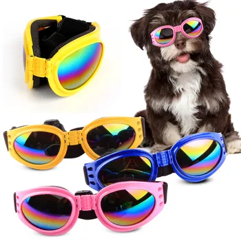 

Foldable Dog Sunglasses Wind-proof Anti-picking Glasses Six-color Available Pet Products Accessories