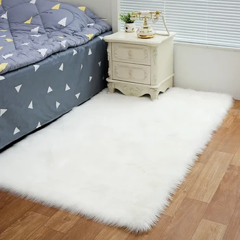 

Home Leisure Carpet Long Plush Soft Carpets For Living Room Bedroom Anti-slip Floor Mats Bedroom Decor Water Absorption Carpet