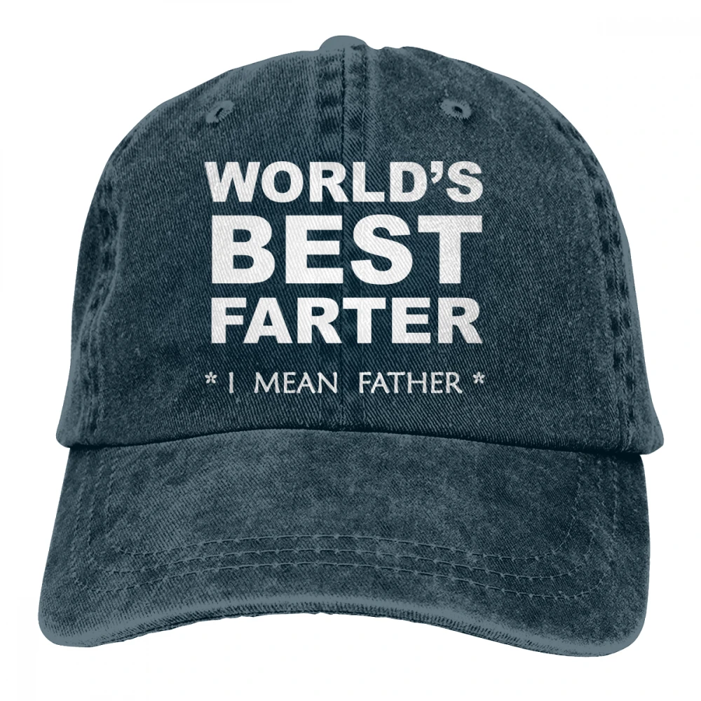 Лучший в мире фартер I Mean Father Casquette черный унисекс Мужские Женские джинсовые бейсболка с ремешком кепки Регулируемая шляпа для гольфа папа