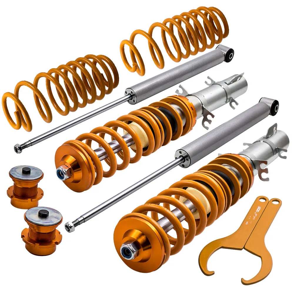 Полный комплект Coilover для VW Volkswagen Golf Mk 4 IV 1J пружин амортизатора рулонной