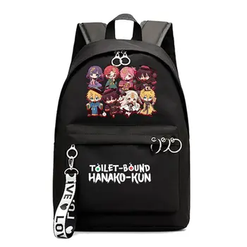 

Anime Boys Girls Backpack Cartoon Toilet-Bound Hanako-kun School Bags Kids Teens Bookbag Shoulder Travel Mochila Gift