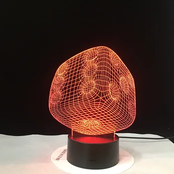 

Dice Creative Acrylic 3D LED Table Lamp 7 Colors Touch Switch Usb 5V Desk Table Lamp Children Bedroom Mood Lamp As Gift Dropship