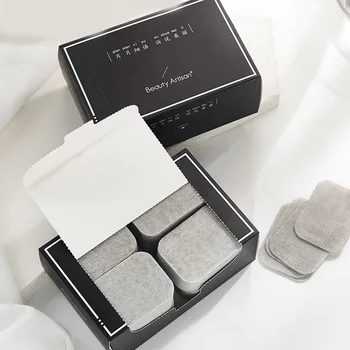 

200Pcs High Quality Bamboo Charcoal Cotton Makeup Remover Disposable Makeup Remover Matte Face Towel Skin care tools