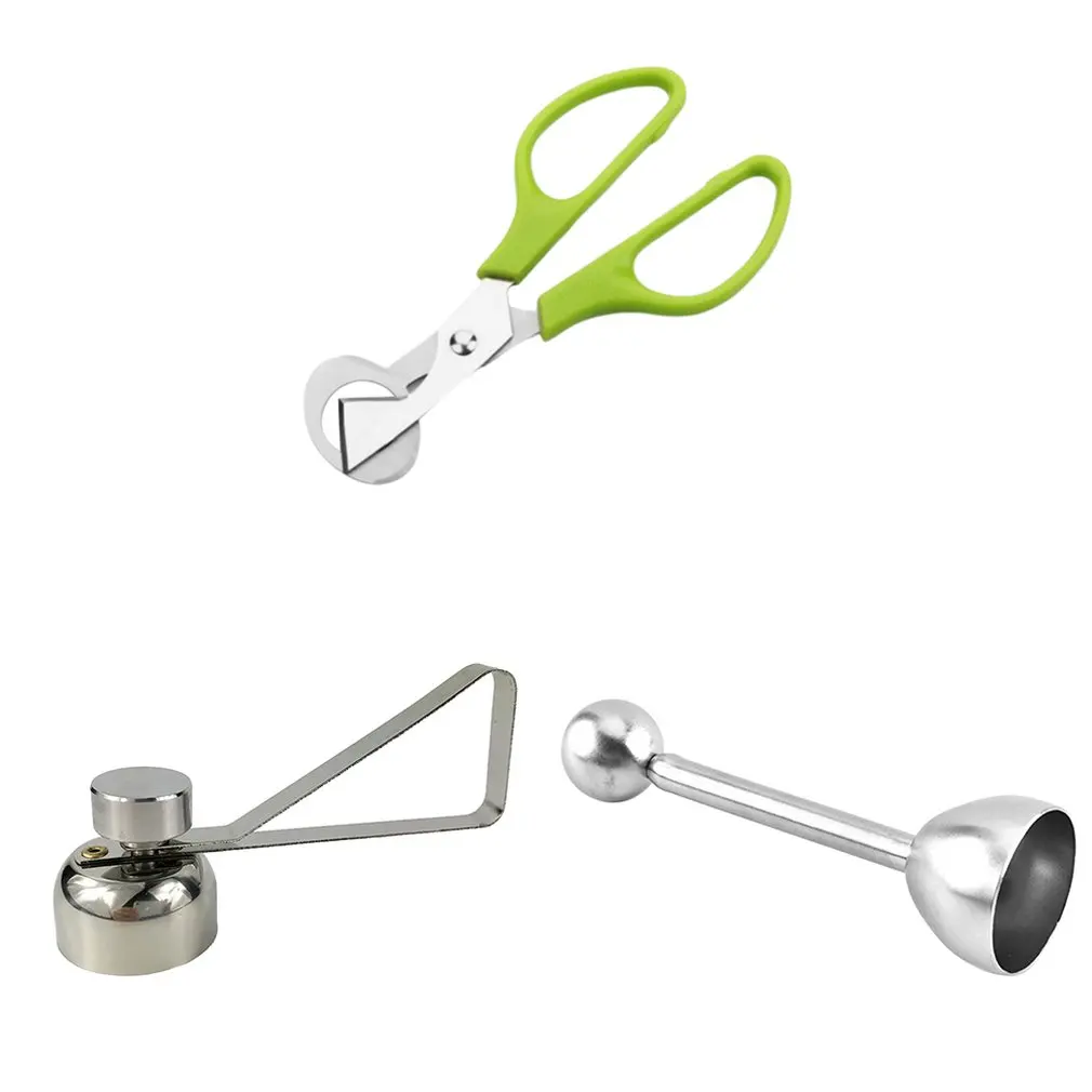 Household Food Grade 304 Stainless Steel Egg Opener Egg Opener Eggshell Cutter Creative Effort Egg Cutting Device