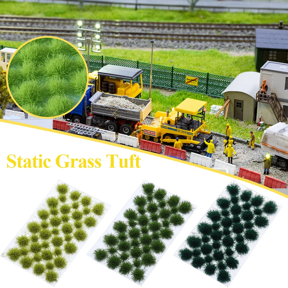 39/50PCS/Set Realistic Flower Grass Tufts Simulation Model Sand Scene DIY Material Miniature Grass Bushes Plant Cluster Scenery - Image 3