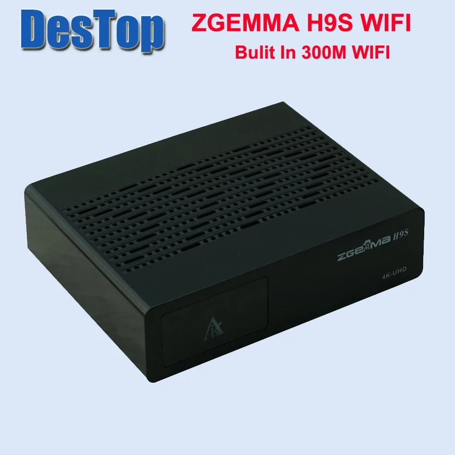 Zgemma-Star 1 шт./лот ZGEMMA H9S bulit in 300M wifi DVB-S2X Multistream 4K UHD поддержка ZGEMMA H9S спутниковый ресивер