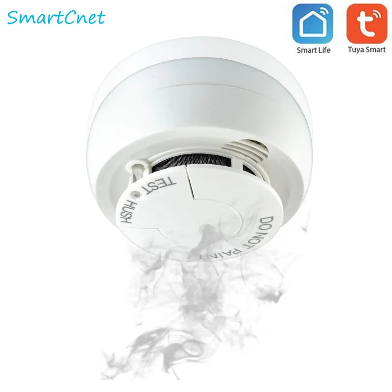 Беспроводной детектор дыма Smart Life автономный температуры с Wi Fi|Детектор дыма| |