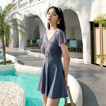 

Swimsuit Women's Beach Bath Suits One Piece Bikini Peice Women Bikinis 2019 Woman Red Super Hot Cover Female Solid Polyester