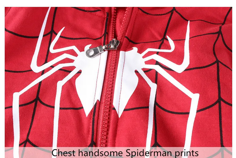 Новинка; комплекты одежды для маленьких мальчиков с человеком-пауком; хлопковый спортивный костюм для мальчиков; весенние маскарадные костюмы с человеком-пауком; комплект детской одежды