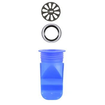 

Drain Protector Stainless Steel Cover Silicone Strainer Home Anti Odor Pest Control Backflow Preventer Floor Kitchen Bathroom