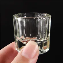 1 adet sıvı cam toz Dappen bulaşık kristal cam bardak tırnak sanat kozmetik aracı