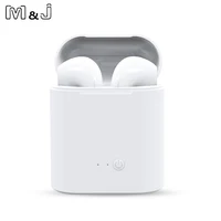 M&J i7s TWS Pair Wireless Hearphone Bluetooth Earphones I7 sport Earbuds Headset With Mic For iPhone Xiaomi Samsung Huawei